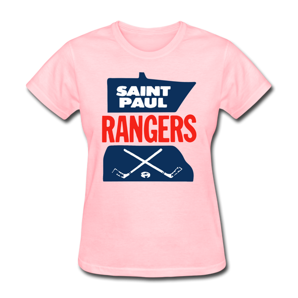 Saint Paul Rangers Women's Logo T-Shirt (CHL) - pink
