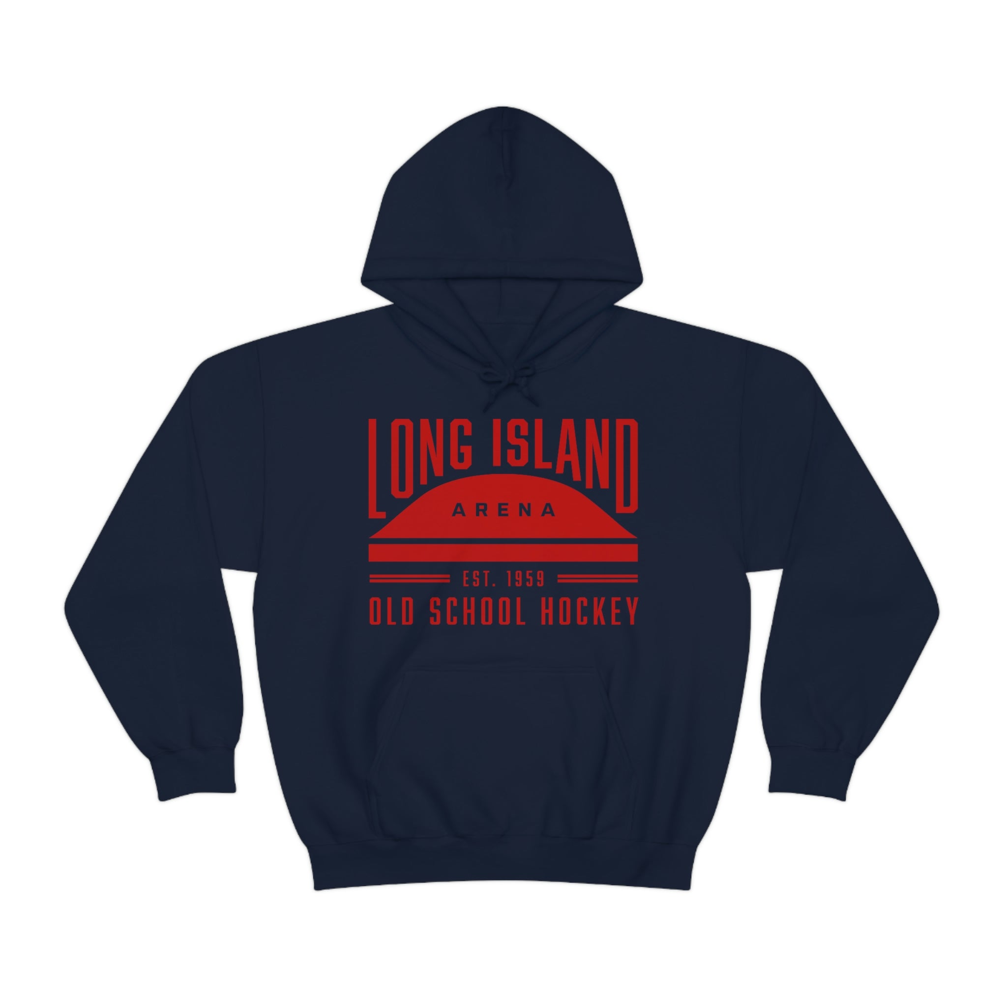 Long Island Arena Old School Hockey Hoodie