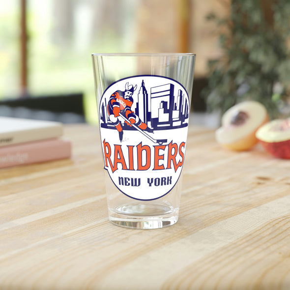 New York Raiders Pint Glass
