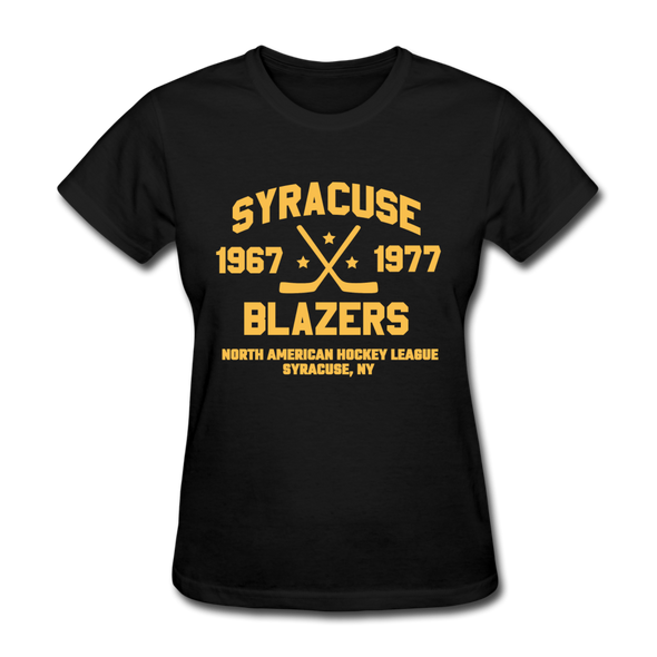 Syracuse Blazers Dated Women's T-Shirt (NAHL) - black