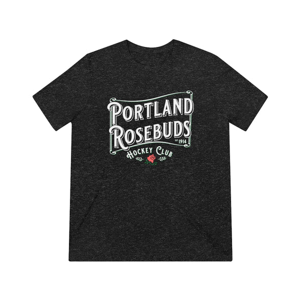 Portland Rosebuds Retro T-Shirt (Tri-Blend Super Light)