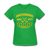 Greensboro Hockey Club Dated Women's T-Shirt (EHL & SHL) - bright green