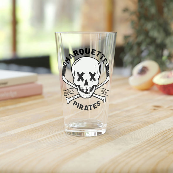 Marquette Pirates Pint Glass