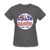 New York Raiders Logo Women's T-Shirt (WHA) - charcoal