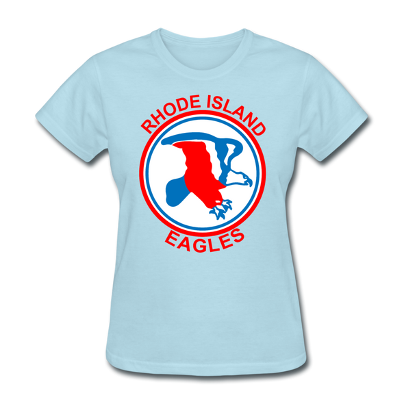 Rhode Island Eagles Logo Women's T-Shirt (EHL) - powder blue