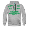 Long Island Cougars Double Sided Premium Hoodie (NAHL) - heather gray