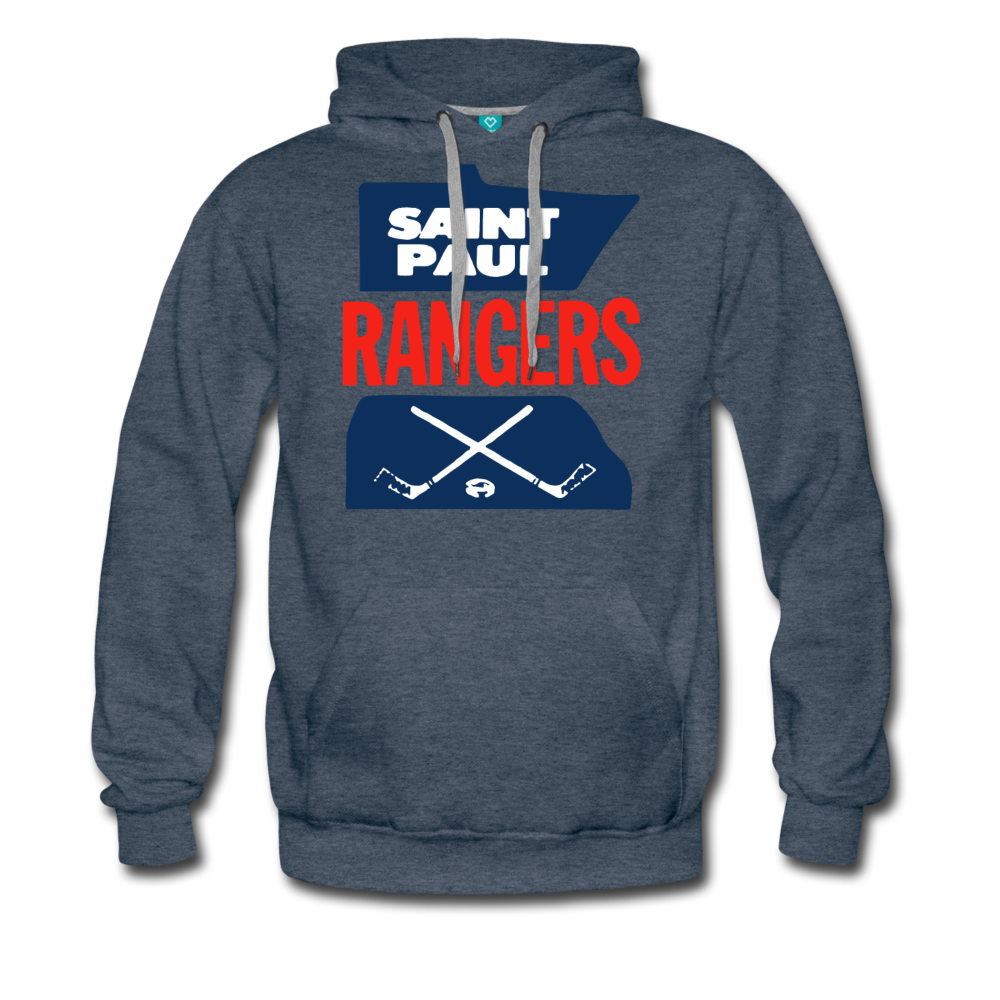 Saint Paul Rangers Logo Hoodie (CHL) - heather denim