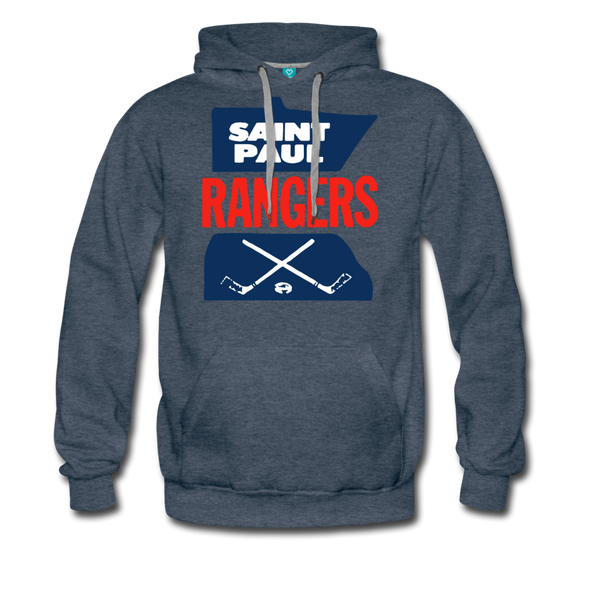 Saint Paul Rangers Logo Hoodie (CHL) - heather denim