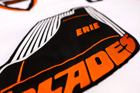 Erie Blades 1979-80 White Jersey (BLANK)