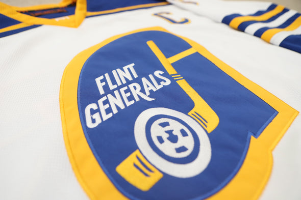 Flint Generals™ 1975-76 White Jersey (CUSTOM - PRE-ORDER)