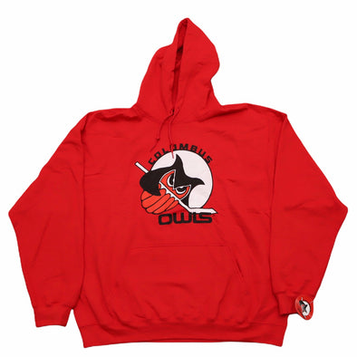Vintage Ice Hockey Columbus Owls Red Jersey (Blank) 3XL
