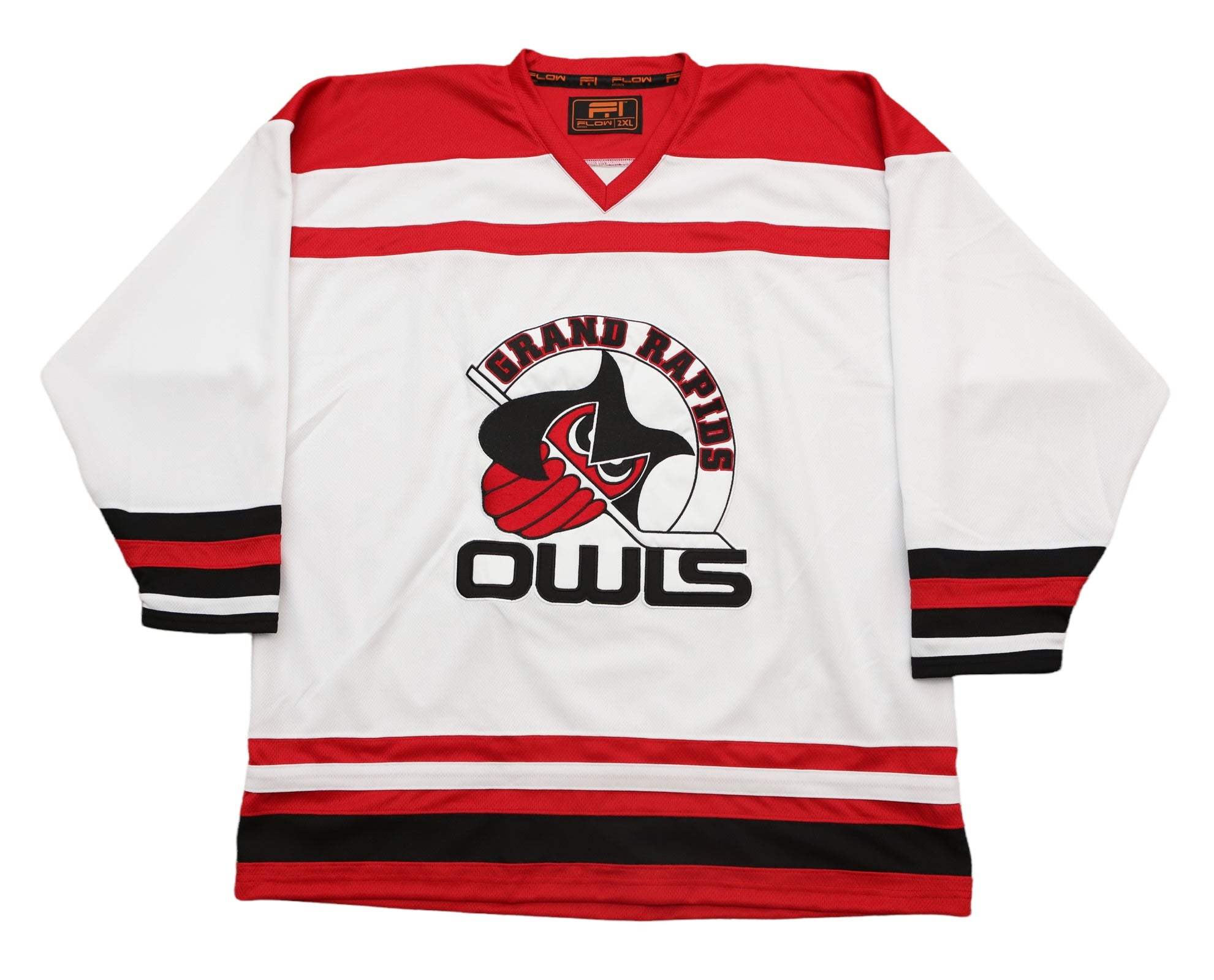 Grand Rapids Owls™ Modern White Jersey (BLANK - PRE-ORDER)