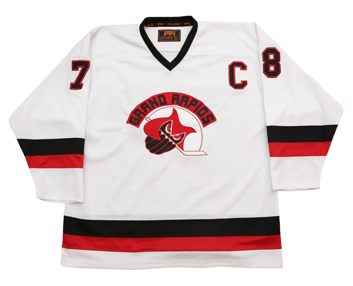 Grand Rapids Owls™ 1978-79 White Jersey (CUSTOM - PRE-ORDER) – Vintage ...