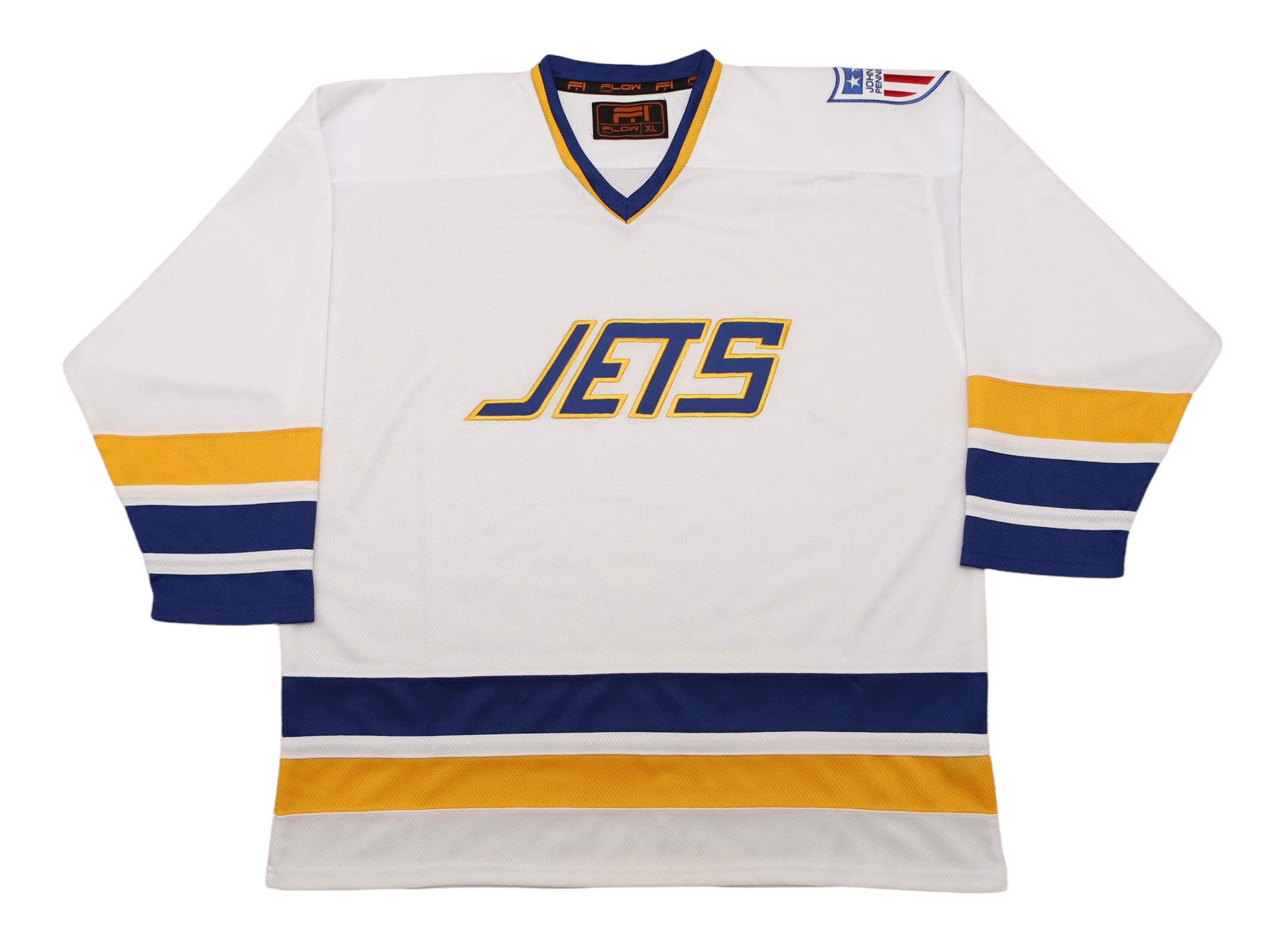 Johnstown Jets Mid-70s White Jersey (Blank) White / 2XL