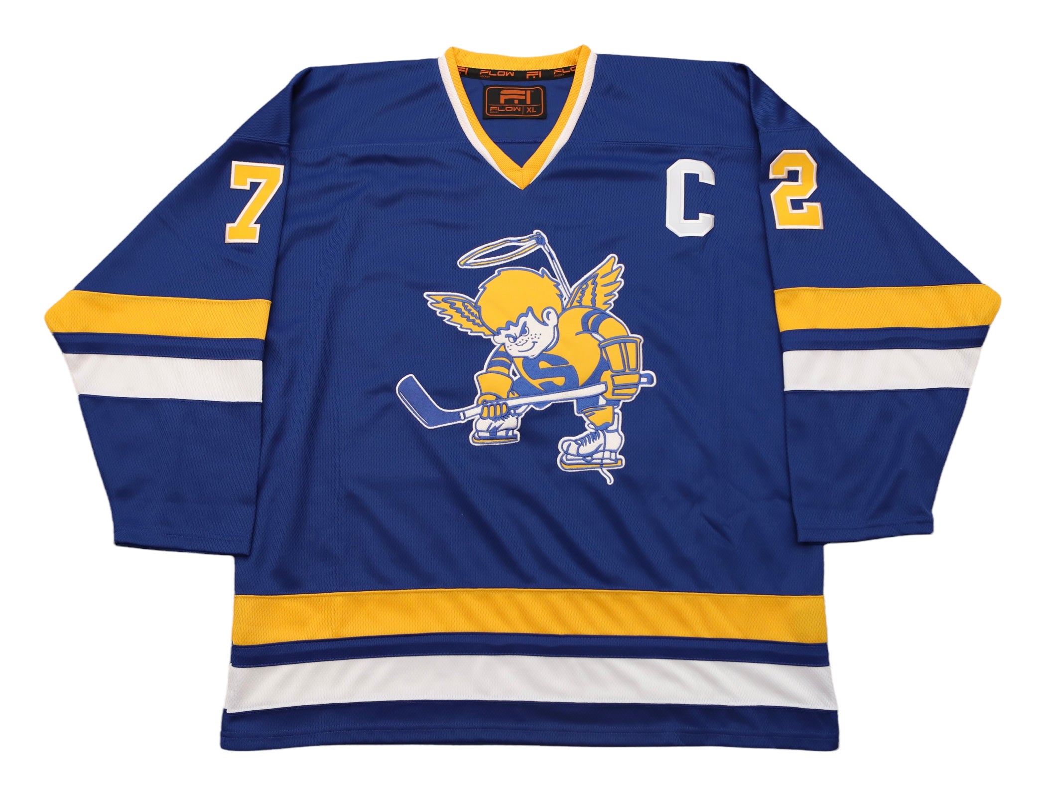 Any Name Number Colorado Retro Custom Hockey Jersey Blue