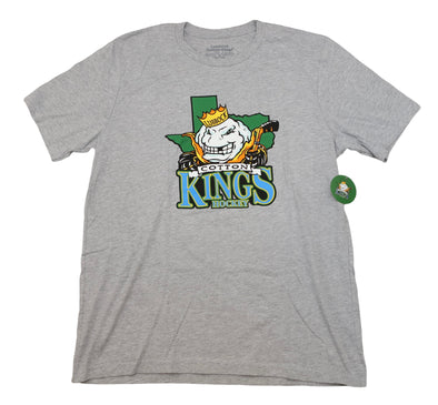 Vintage Ice Hockey Lubbock Cotton Kings T-Shirt L / Heather Grey
