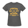 Syracuse Blazers Dated Women's T-Shirt (NAHL) - charcoal