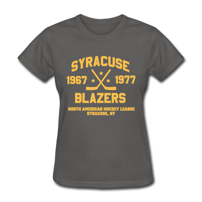 Syracuse Blazers Dated Women's T-Shirt (NAHL) - charcoal