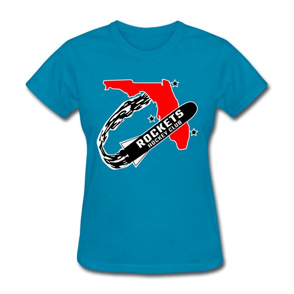 Florida Rockets Logo Women's T-Shirt (EHL) - turquoise