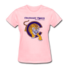 Cincinnati Tigers Logo Women's T-Shirt (CHL) - pink