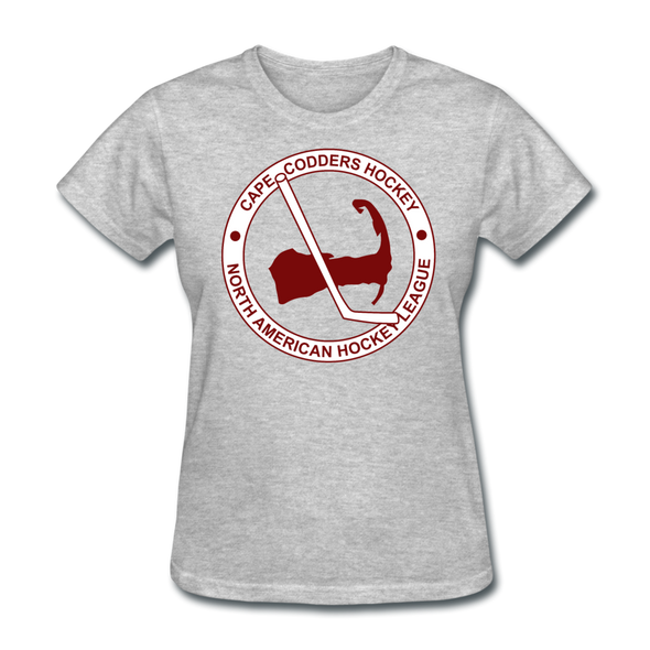 Cape Codders Logo Women's T-Shirt (NAHL) - heather gray