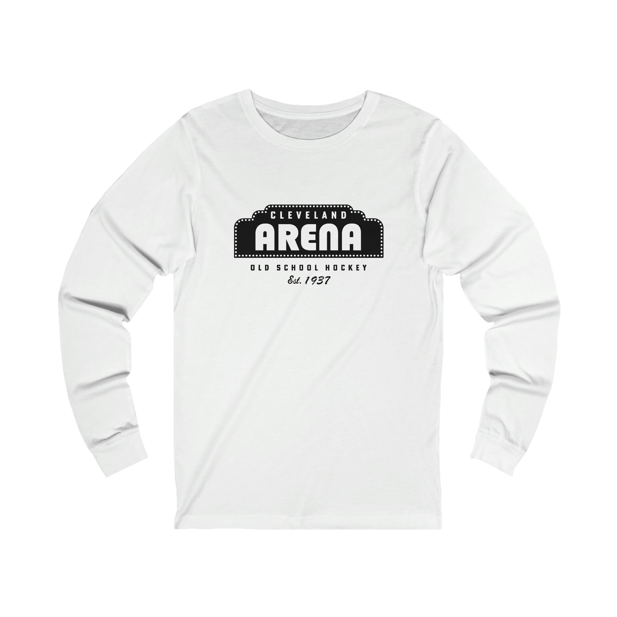 Cleveland Arena Old School Hockey Long Sleeve Shirt