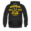 Michigan Stags Double Sided Premium Hoodie (WHA) - black