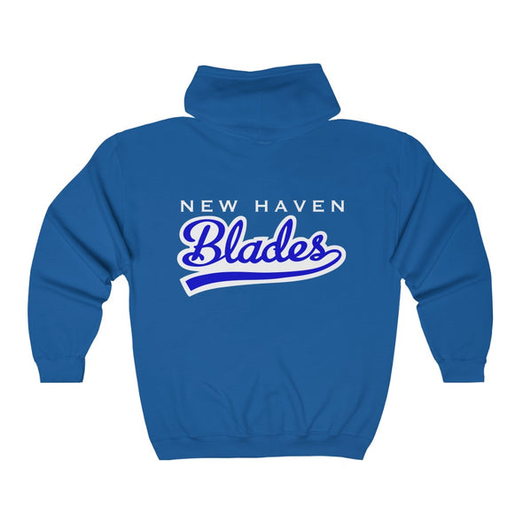 New Haven Blades Script Hoodie (Zip)