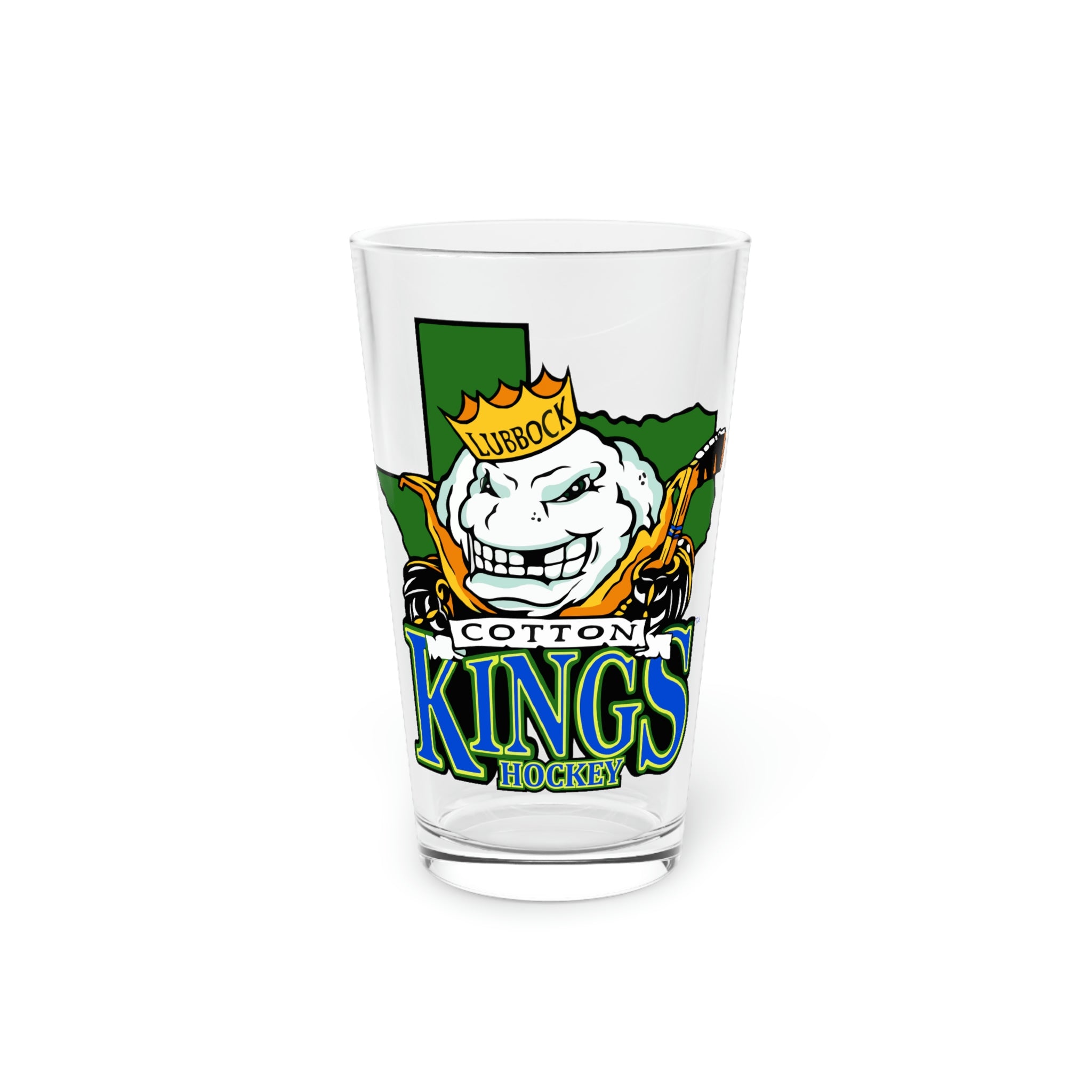 Lubbock Cotton Kings Pint Glass