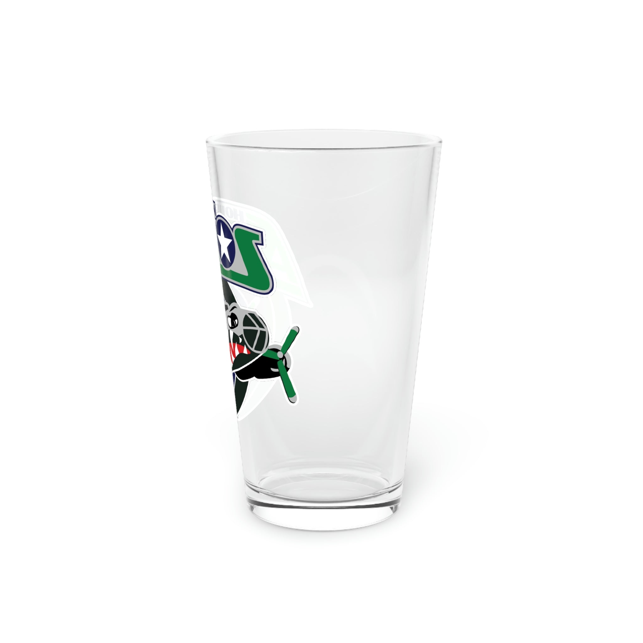 Houston Aeros 1990s Pint Glass, 16oz