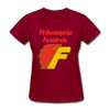 Philadelphia Firebirds Women's Logo T-Shirt (NAHL) - dark red