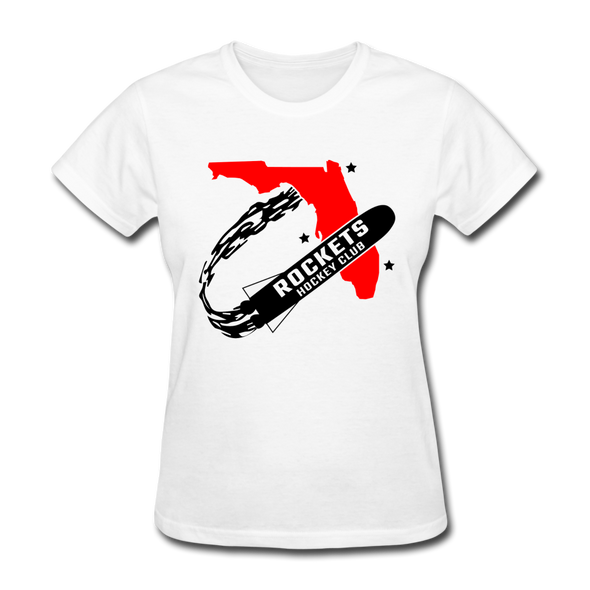 Florida Rockets Logo Women's T-Shirt (EHL) - white