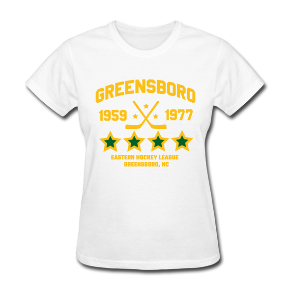 Greensboro Hockey Club Dated Women's T-Shirt (EHL & SHL) - white