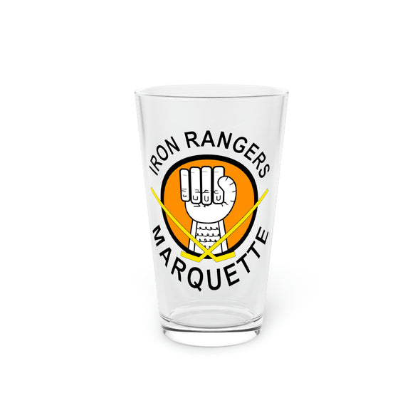 Marquette Iron Rangers Pint Glass