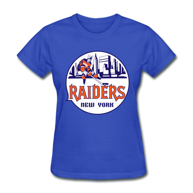 New York Raiders Logo Women's T-Shirt (WHA) - royal blue