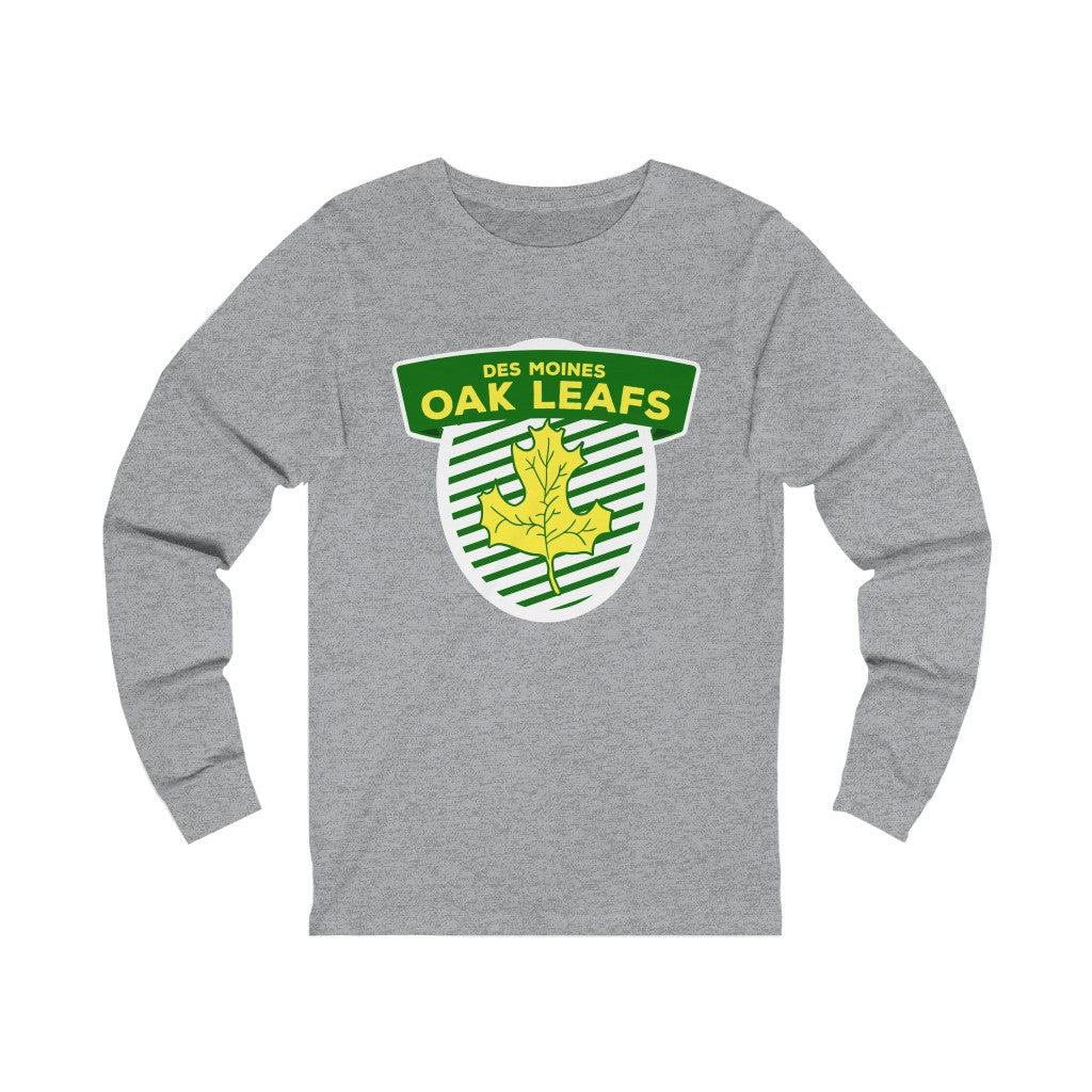 Des Moines Oak Leafs Shield Long Sleeve Shirt