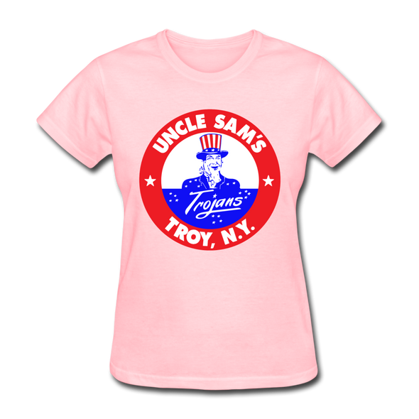 Troy Uncle Sam's Trojans Logo Women's Shirt (EHL) - pink