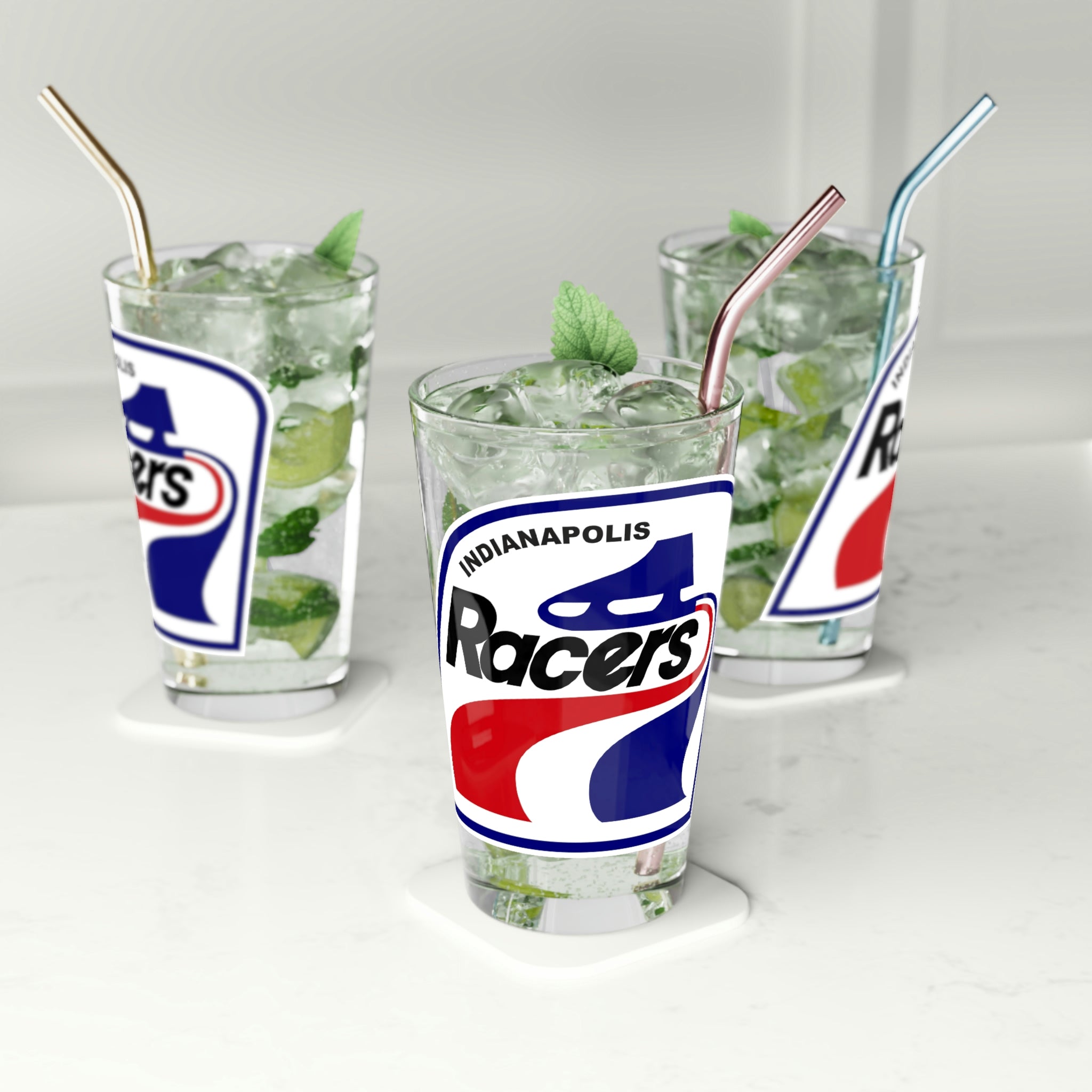 Indianapolis Racers Ice Indianapolis Racers Pint Glass – Vintage Ice Hockey