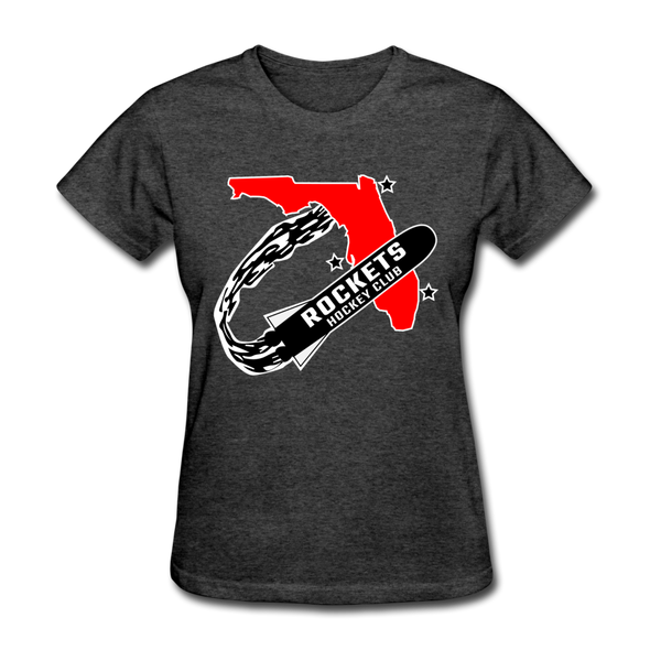 Florida Rockets Logo Women's T-Shirt (EHL) - heather black