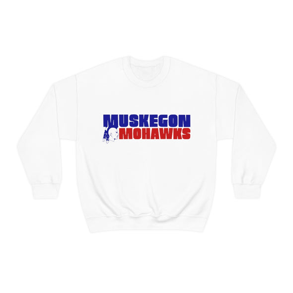 Muskegon Mohawks Text Crewneck Sweatshirt