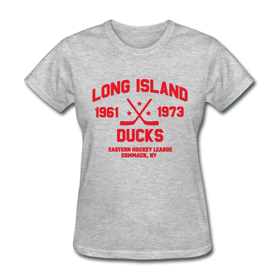 Long Island Ducks Dated Women's T-Shirt (EHL) - heather gray