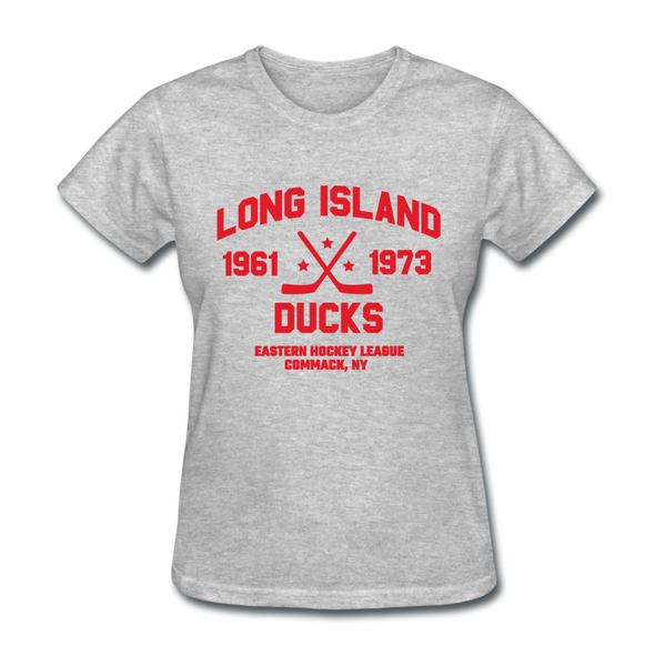 Long Island Ducks Dated Women's T-Shirt (EHL) - heather gray