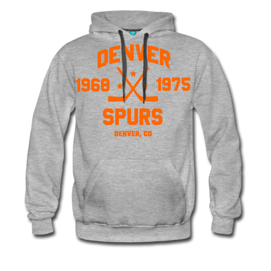 Denver Spurs Double Sided Premium Hoodie - heather gray