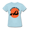 Baltimore Blades Text Logo Women's T-Shirt (WHA) - powder blue