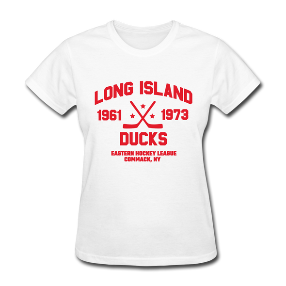 Long Island Ducks Dated Women's T-Shirt (EHL) - white