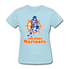 San Diego Mariners Logo Women's T-Shirt (WHA) - powder blue