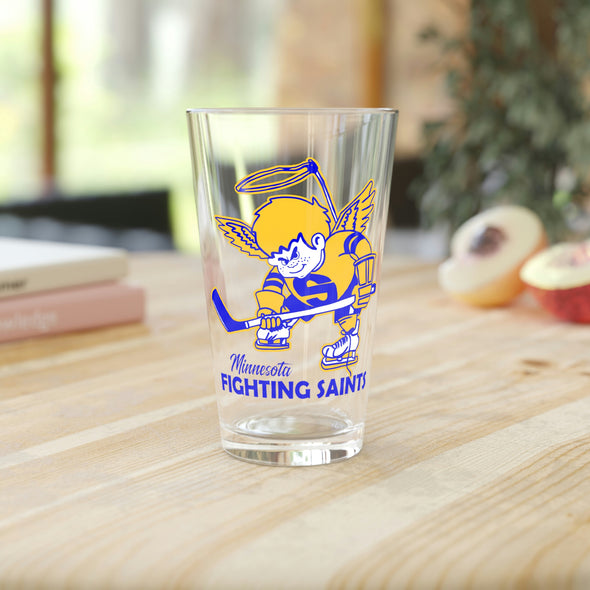 Minnesota Fighting Saints Pint Glass