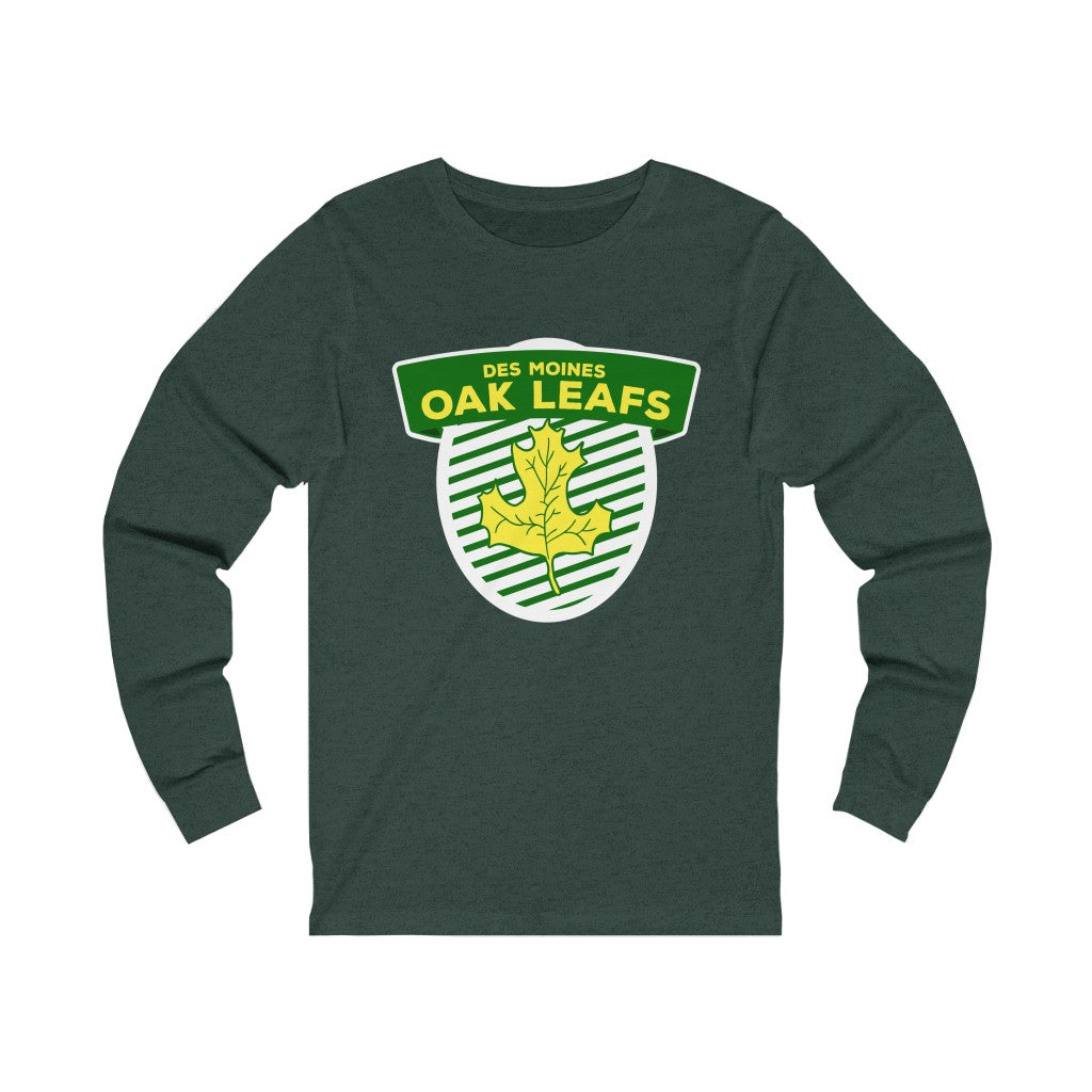 Des Moines Oak Leafs Shield Long Sleeve Shirt