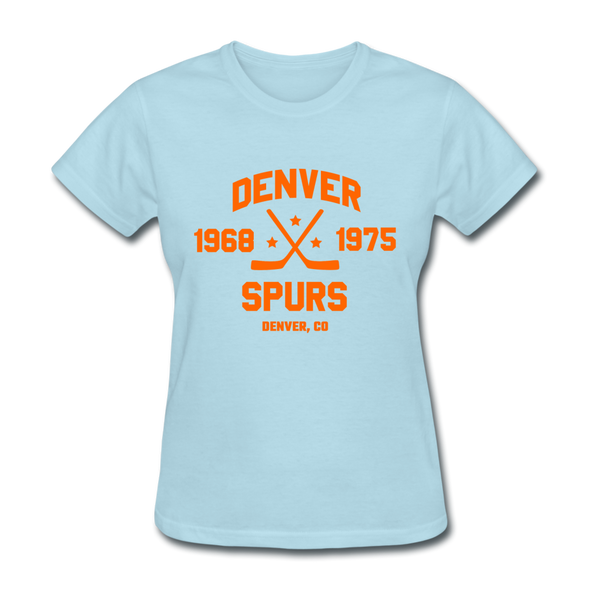 Denver Spurs Dated Women's T-Shirt - powder blue