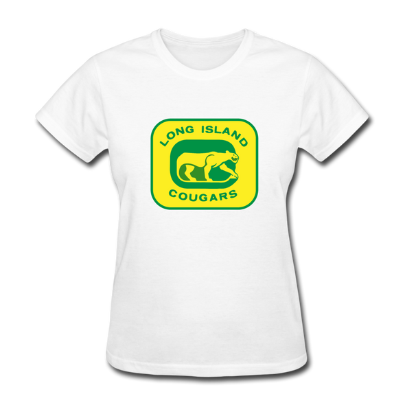Long Island Cougars Women's T-Shirt (NAHL) - white